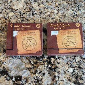 Travel Games 15 Peg Solitaire Bundle